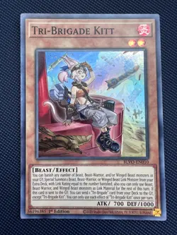 Yugioh Tri-Brigade Kitt BLVO-EN010 Super Rare 1st Edition NM - Image 1