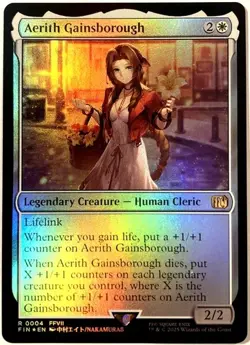 MTG English Aerith Gainsborough NM Foil Universes Beyond: FINAL FANTASY - Image 1