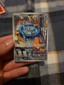 Pokemon Squirtle TCG Full Art Holo Card 148/142 Stellar Crown Illustration Rare - Image 1