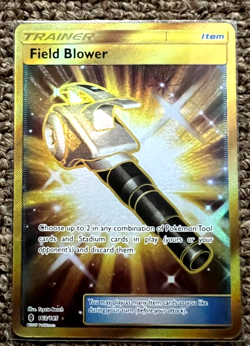 FIELD BLOWER TRAINER 163/145 HOLO FULL ART GUARDIANS RISING POKEMON CARD NM - Image 1