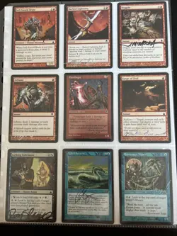 MTG-4 Mixed Lot Of Signed Magic The Gathering Cards (MTG) - Image 1