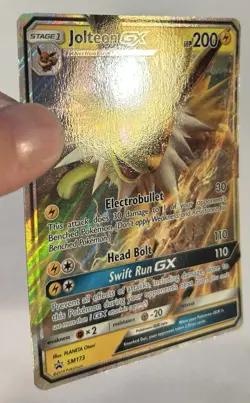 Pokemon TCG - Jolteon GX SM173 SUN & MOON Black Star Promo Holo Card VLP - Image 2