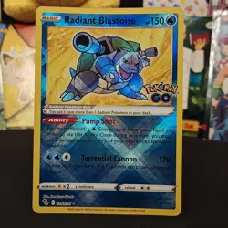 Radiant Blastoise 018/078 - Pokemon GO - Near Mint NM Ultra Rare Pokemon Card - Image 1