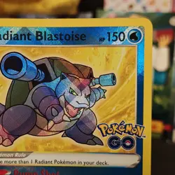 Radiant Blastoise 018/078 - Pokemon GO - Near Mint NM Ultra Rare Pokemon Card - Image 3