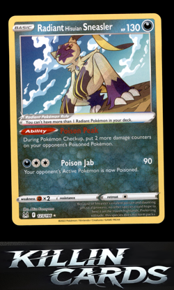 Radiant Hisuian Sneasler 123/196 Pokemon Radiant Rare SWSH11: Lost Origin Card N - Image 1