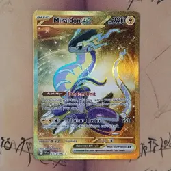 Miraidon ex 253/198 Scarlet & Violet Base Set Gold Holo NM Pokemon Card English - Image 1