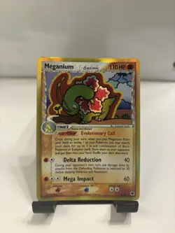 Pokemon TCG Meganium EX Dragon Frontiers Holo Rare Card 4/101 Delta Species - Image 1
