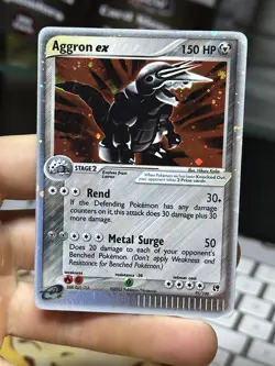Aggron ex 95/100 EX Sandstorm 2003 Holo Rare Pokemon Card TCG - Image 3