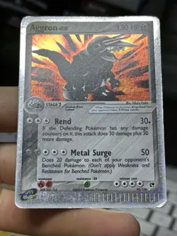 Aggron ex 95/100 EX Sandstorm 2003 Holo Rare Pokemon Card TCG - Image 5