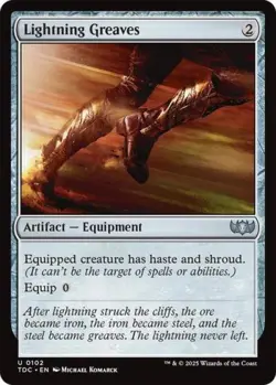 ~ Lightning Greaves ~ NM ~ Commander: Tarkir: Dragonstorm ~ MTG ~ - Image 1