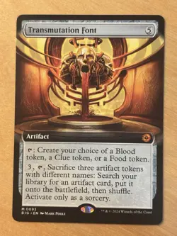 MTG Magic Transmutation Font Extended Art Outlaws of Thunder Junction Big Score - Image 1