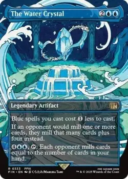 The Water Crystal (Borderless) #333 (NM) Final Fantasy FIN Magic MTG - Image 1