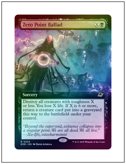 1x Zero Point Ballad, Extended Art Foil, Magic MTG NM - Image 1