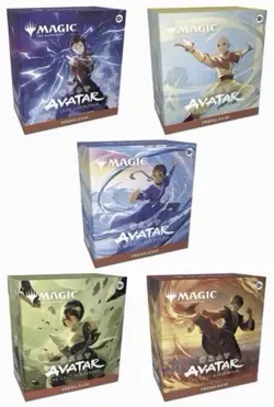 MTG Avatar The Last Airbender PRERELEASE Kit Set x5 One of Each Color Sealed New - Image 1