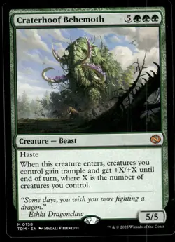 1x Craterhoof Behemoth - Tarkir: Dragonstorm - NM - MTG - Image 1