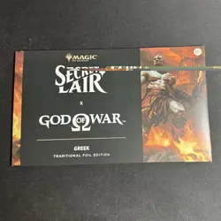 MTG God of War: Greek Foil Edition Secret Lair Playstation New Sealed In Hand! - Image 1