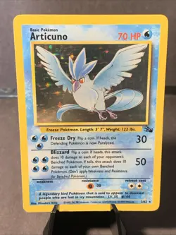 Pokemon TCG Articuno #2/62 Fossil Set Holo Unlimited Rare WOTC VTG - Image 1