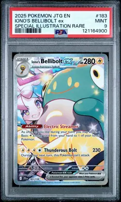 2025 Pokemon Jtg En-Journey Together 183 iono's Bellibolt Ex Special Illustratio - Image 1