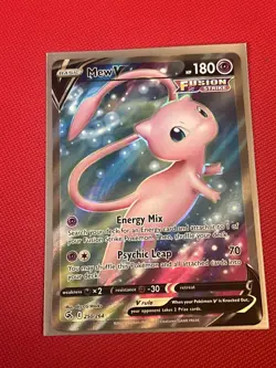 Pokemon Sword & Shield Fusion Strike Mew V 250/264 Full Art - Image 1