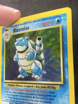 Blastoise 2/102 Base Set Holo Rare Spanish Unlimited Pokemon - Light Play - Image 2