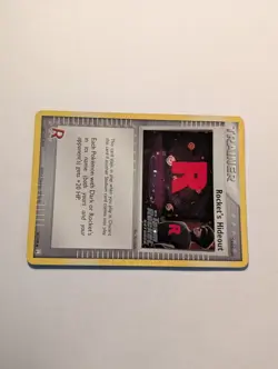 Rocket's Hideout W Center Swirl! 87/109 Team Rocket Returns Stamped Pokemon! - Image 2
