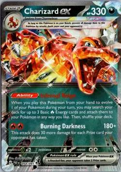 2023 Scarlet & Violet - Obsidian Flames Charizard ex Double Rare #125 - Image 1