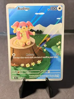 Pokemon TCG SV: Black Bolt Audino Illustration Rare #151/086 NM 2025 - Image 1