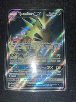 Tyranitar GX 203/214 Lost Thunder Full Art Pokemon LP - Image 1