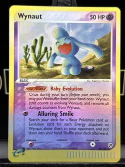 Wynaut Sandstorm 54/100 Reverse Holo Pokemon NM - Image 3