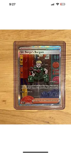 Pokemon 2025 Mega Evolution Lt. Surge’s Bargain 185/132 Holofoil - Image 1