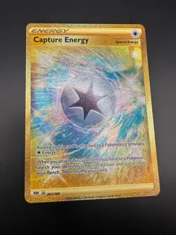 Pokemon - Capture Energy (Secret) - 201/189 - SWSH03: Darkness Ablaze - Holo NM - Image 1