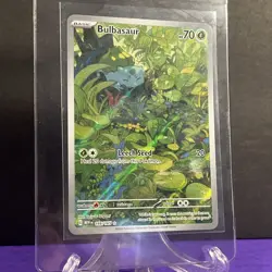 Pokemon TCG Bulbasaur Illustration Rare 166/165 SV 151 English Near Mint English - Image 2