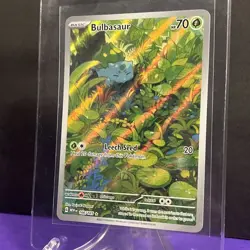 Pokemon TCG Bulbasaur Illustration Rare 166/165 SV 151 English Near Mint English - Image 3