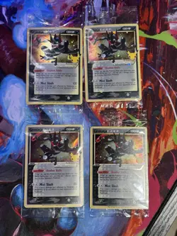 Pokemon TCG - 4 Greninja Gold Star SWSH144 Promo Sealed - Image 1