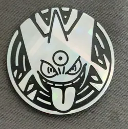Pokemon TCG Silver Cross Hatch Mega Gengar EX Flip Coin - Image 1