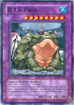 Yugioh! MP D.3.S. Frog - SOI-EN036 - Common - Unlimited Edition Moderately Playe - Image 1