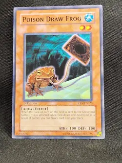 3x Yugioh - Poison Draw Frog CRV-EN028 - 1ST EDITION - Image 4
