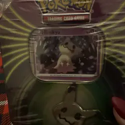 Pokemon TCG Tin mimikyu 3 Booster Packs Foil Card Exclusive Rare New Sealed - Image 2