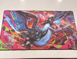 Mega Charizard X Board Game Pokemon Playmat Card Play Mat TCG CCG Pad Mousepad - Image 1