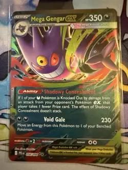 Mega Gengar ex 056/094 Phantasmal Flames Double Rare Pokemon Card - Image 1