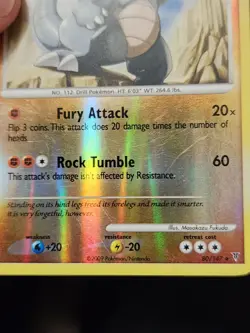 Rhydon Pokemon TCG Supreme Victors Reverse Holo Uncommon Card #80/147 - Image 3