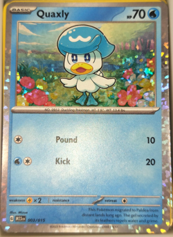 Pokemon Quaxly #3 Trading Card Game CCG TCG Cosmos Holo - Image 1