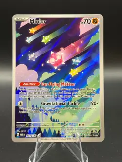 Pokemon TCG Minior Card 201/182 Paradox Rift Holo Illustration Rare NM Condition - Image 1