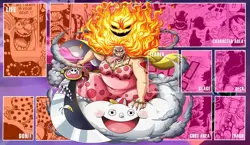 OP One Piece Big Mom Pirates Zeus Playmat TCG CCG Playmat Custom Card Mat Game - Image 1