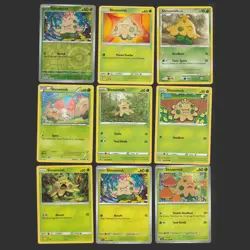 Shroomish Pokemon Card Collection Set of 9 English Cards Holo Reverse - Image 1
