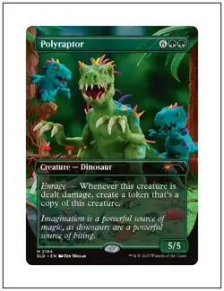 1x Polyraptor, Secret Lair Extra Life Play-Doh, MTG NM - Image 1