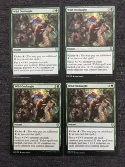 4 WILD ONSLAUGHT ~mtg NM Dominaria Unc x4 - Image 1