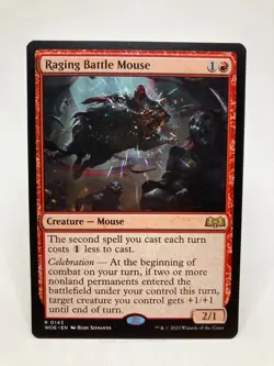 Raging Battlemouse NM/M* Wilds Of Eldraine ENGLISH 0143 mtg -UnltdCards - Image 1
