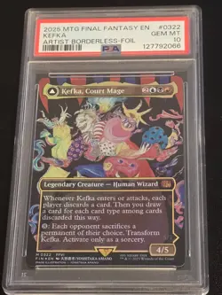 PSA 10 MTG FINAL FANTASY FOIL #0322 KEFKA, COURT MAGE/KEFKA, RULER OF RUIN 2025 - Image 1