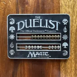 Wizards Of The Coast The Duelist MTG Black Metal Abacus Life Counter 1995 - Image 1